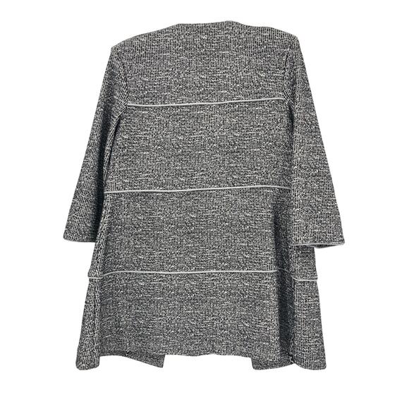 Cabi Gray 5299 3/4 Sleeve Pockets Hook & Eye Lightweight The Times Jacket Coat - Picture 3 of 9